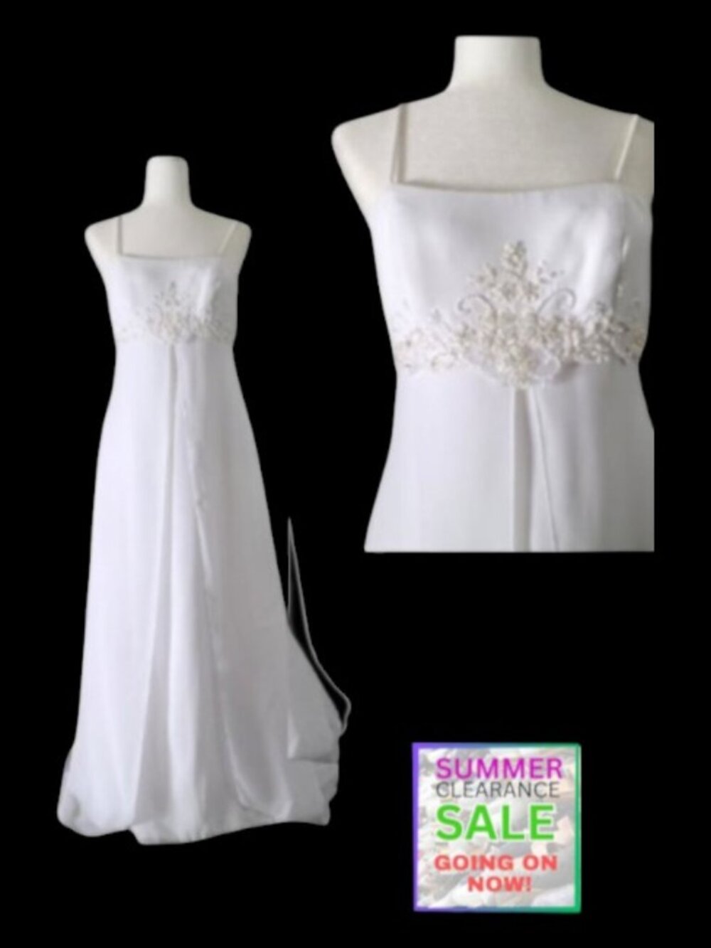 Summer Clearance David's Bridal St Tropez Beach Wedding Dress Size 10
